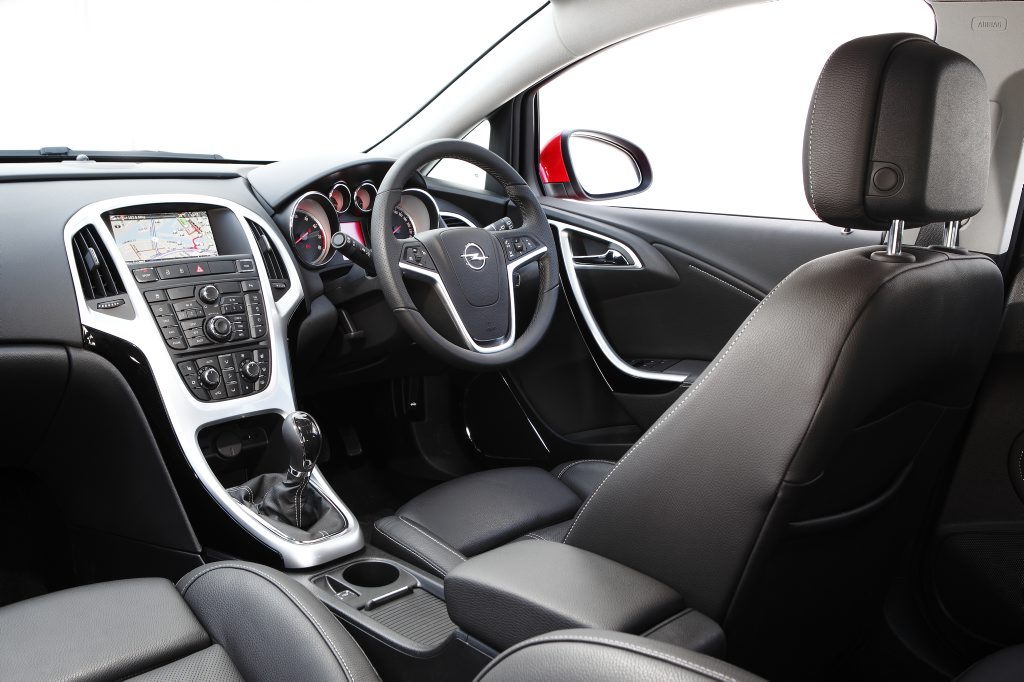 Inside the Opel Astra Turbo. Inside the Opel Astra Turbo.